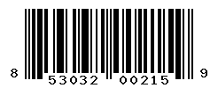 UPC barcode number 853032002159