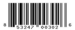 UPC barcode number 853247003026