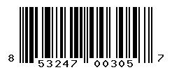 UPC barcode number 853247003057