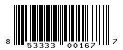 UPC barcode 853333001677