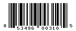 UPC barcode number 853496003105