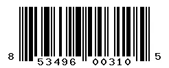 UPC barcode 853496003105
