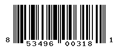 UPC barcode number 853496003181