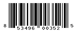 UPC 853496003525 barcode image