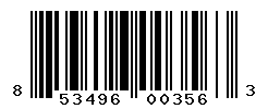 UPC barcode number 853496003563