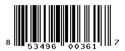 UPC barcode 853496003617