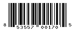 UPC barcode number 853557001705