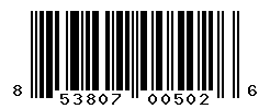UPC barcode number 853807005026
