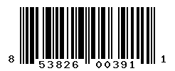 UPC barcode number 853826003911