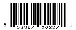 UPC barcode number 853897002271