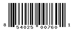 UPC barcode 854025007601