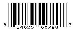 UPC barcode number 854025007663