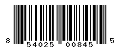 UPC barcode 854025008455