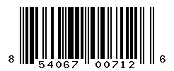 UPC barcode number 854067007126