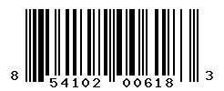 UPC barcode number 854102006183