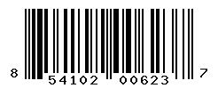 UPC barcode number 854102006237