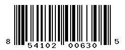 UPC barcode number 854102006305