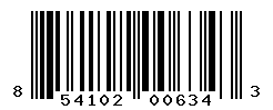 UPC barcode number 854102006343