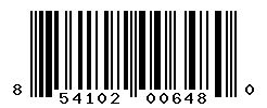 UPC barcode number 854102006480