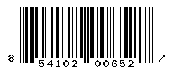 UPC barcode number 854102006527