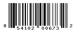 UPC barcode number 854102006732