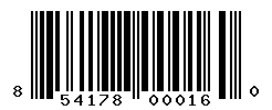 UPC barcode number 854178000160