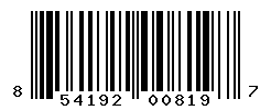 UPC barcode number 854192008197