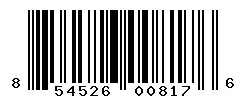 UPC barcode 854526008176