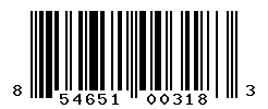 UPC barcode number 854651003183