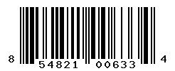 UPC barcode number 854821006334