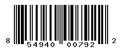 UPC barcode number 854940007922
