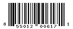 UPC barcode number 855012006171