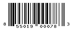 UPC barcode number 855019000783