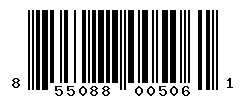 UPC barcode number 855088005061