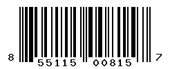 UPC barcode number 855115008157
