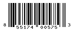 UPC barcode number 855174005753