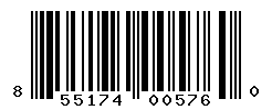 UPC barcode number 855174005760