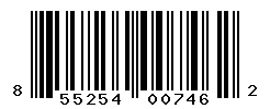 UPC barcode number 855254007462