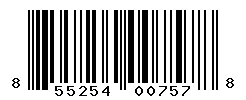 UPC barcode number 855254007578