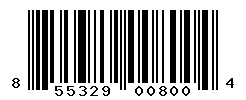 UPC barcode number 855329008004