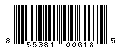 UPC barcode 855381006185