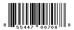 UPC barcode number 855447007088