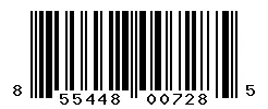 UPC barcode 855448007285