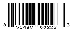 UPC 855488002233 barcode image