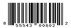 UPC barcode number 855543006022