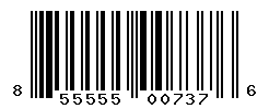 UPC barcode number 855555007376