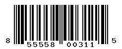 UPC barcode number 855558003115