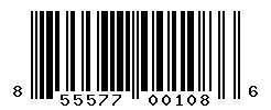 UPC barcode number 855577001086