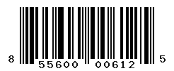 UPC barcode number 855600006125