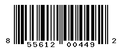 UPC barcode number 855612004492